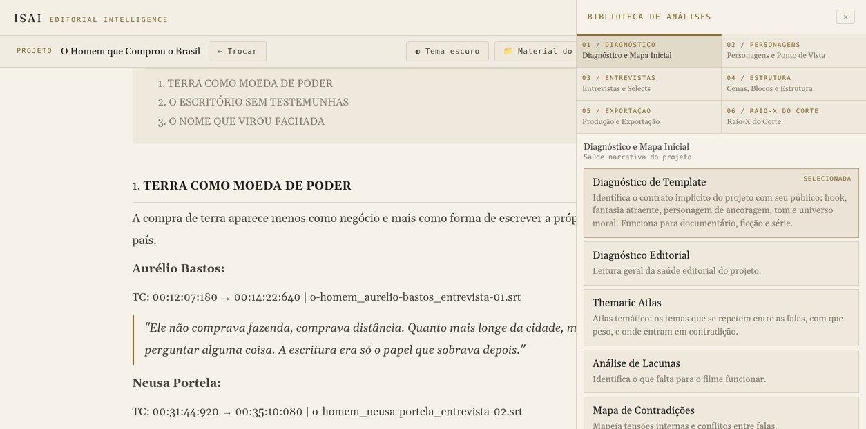 caixa de Pergunta Livre com a Biblioteca de análises aberta